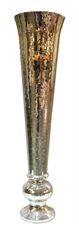 MIRROR TRUMPET VASE 47"X11" SIL