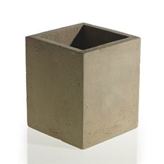 CONCRETE CUBE 6.5 X 7.5" GRAY
