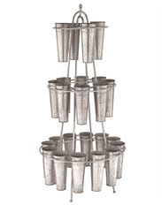 FLOWER RACK 3 TIER 59" METAL