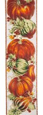 RIBBON 2.5" PUMPKIN SATIN 10YD