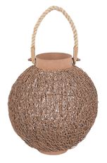 LANTERN WIRE BALL ROPE 9.5" RUST