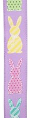 RIBBON LINEN BUNNIES 1.5"X10Y LAV