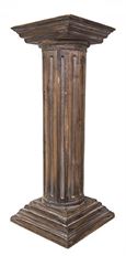PEDESTAL FLUTED 13"X13"X32"