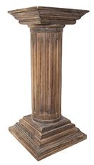 PEDESTAL FLUTED 13"X13"X24"