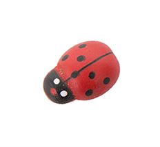 LADY BUG .75" ADHESIVE BACK RED/BLK