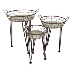 METAL STAND 18/20/23" GRAY SET/3