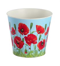 METAL POTCOVER POPPY 6.5"