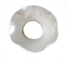 GLASS TAPER CANDLE RING S/12