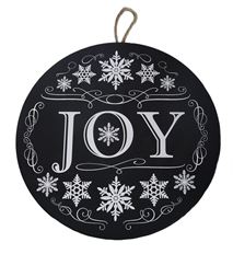 JOY SCRIPT ORN 9" BLACK