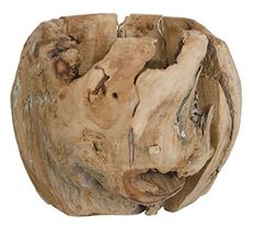 SPHERE WOOD 8" NATURAL