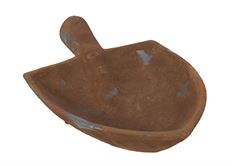 METAL SHOVEL 12"X8" RUSTED