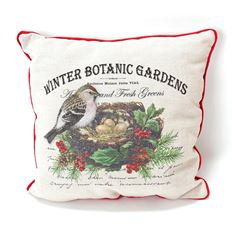 PILLOW 15" WINTER RED/NAT
