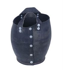 RECYCLED TIRE POT W/HANDLES 14X9 BK