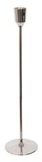 CANDLEHOLDER METAL 30CM SILVER
