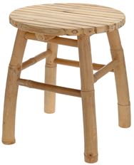 BAMBOO STOOL 40CM NATURAL