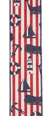 NAUTICAL W/STRIPES 40 CANVAS 10YD