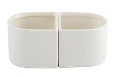 CERAMIC POT ORCHID 15CM WHITE