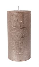 PILLAR CANDLE METAL 12CM CHAMP GOLD