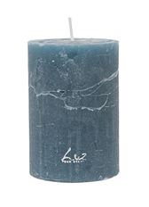 PILLAR CANDLE RUSTIC 7X10CM TEAL