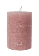 PILLAR CANDLE RUSTIC 7X10CM TP ROSE