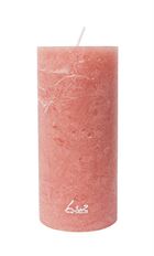 PILLAR CANDLE RUSTIC 15X7CM PEACH
