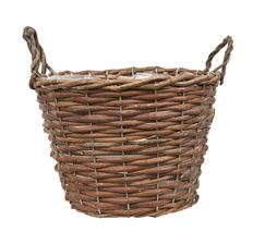 BASKET SPLIT WILLOW BROWN 8"