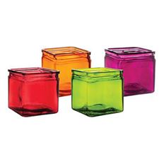 VASE SQUARE 5X5X5" ORCHARD 12/CS