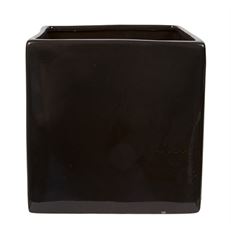 POTTERY SQUARE 8" BLACK