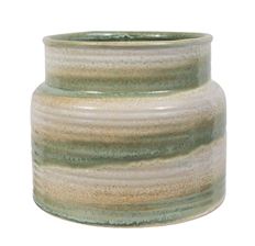 POT CERAMIC 9" GREEN