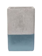 POTTERY 6.25"H 3.25"O SLATE/BLUE