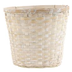 POTCOVER 8" WHITEWASH ROUND