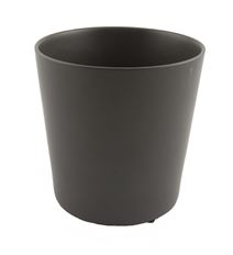 CERAMIC ORCHID POT 14CM MT GRAY