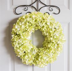 HYDRANGEA WREATH GREEN PK 22"