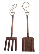 ORN GARDEN TOOLS 10"  2ASST RUST