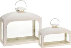 LANTERN METAL 32CM WHITE