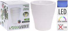 FLOWER POT LED LIGHT 17CM WHITE