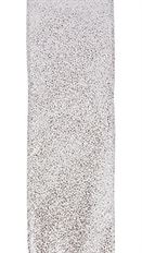 RIBBON 2.5X50Y GLITTER SATIN SILVER