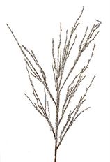SPRAY 40&quot; ICED TWIG NAT FROST