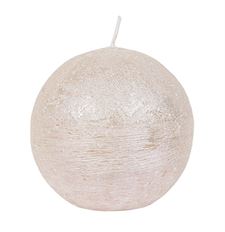 CANDLE SPHERE 8CM PEARL