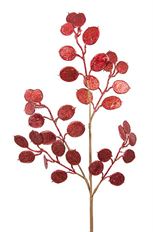 LEAF METALLIC SEQUIN 28" RED/SILVER