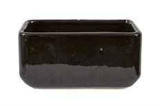 POTTERY BOAT 14X7.5X7CM BLACK