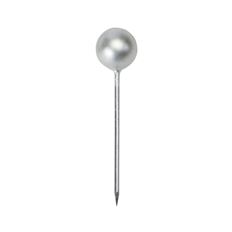 PIN PIXIE ROUND SILVER 100/BOX