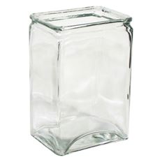 VASE RECTANGLE 6"H 3X4" CLEAR 12/CS