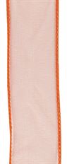 SHEER ORGANZA 1.5" ORANGE 50YD