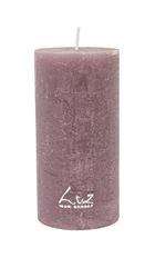 PILLAR CANDLE RUSTIC 6X12CM T MAUVE