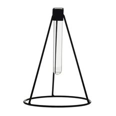 BUDVASE STAND METAL 6" BLACK
