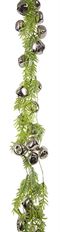 GARLAND BELLS W/ PINE 43" SIL