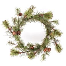 CANDLE RING PINE W/CONE 6.5 GREEN