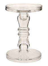PEDESTAL STAND GLASS 7.5"H CLEAR