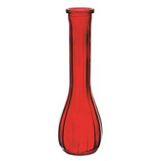 BUDVASE 8.5" RUBY 24/CS